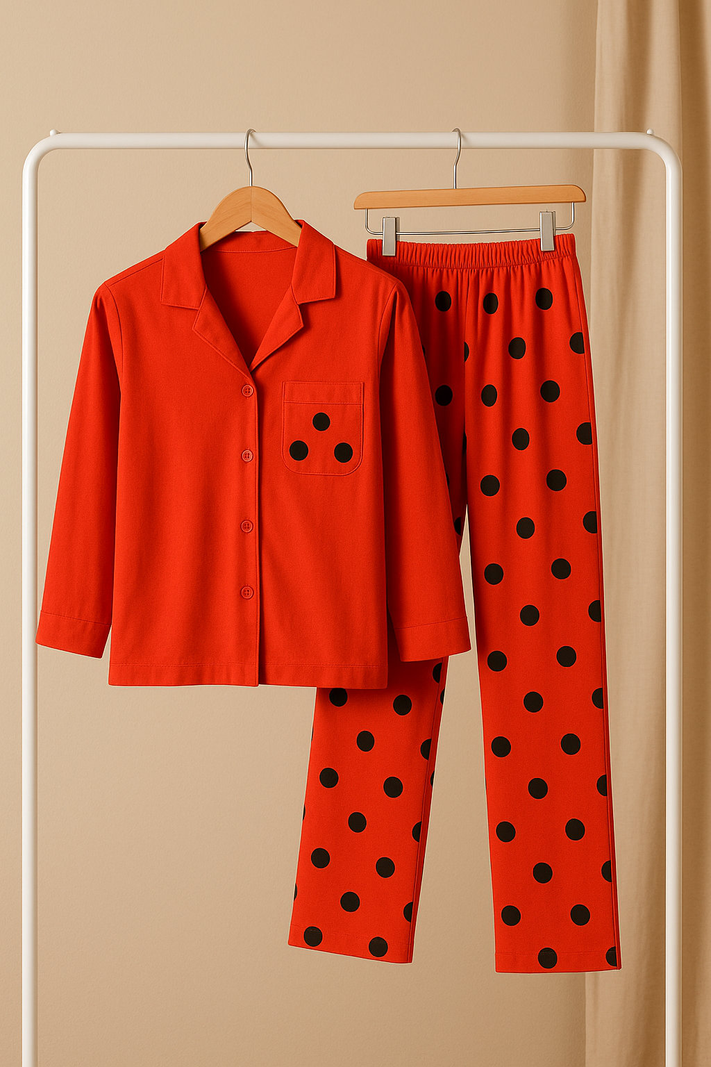 RED BUTTON STYLE DRESS