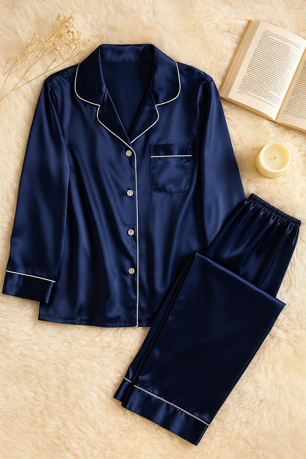 Blue Silk Dress