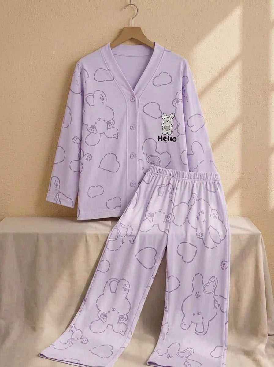 Bunny Bliss Button Down Suit