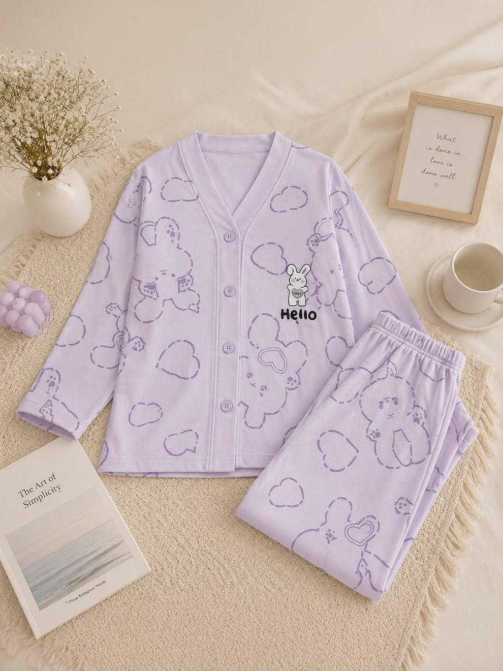 Bunny Bliss Button Down Suit