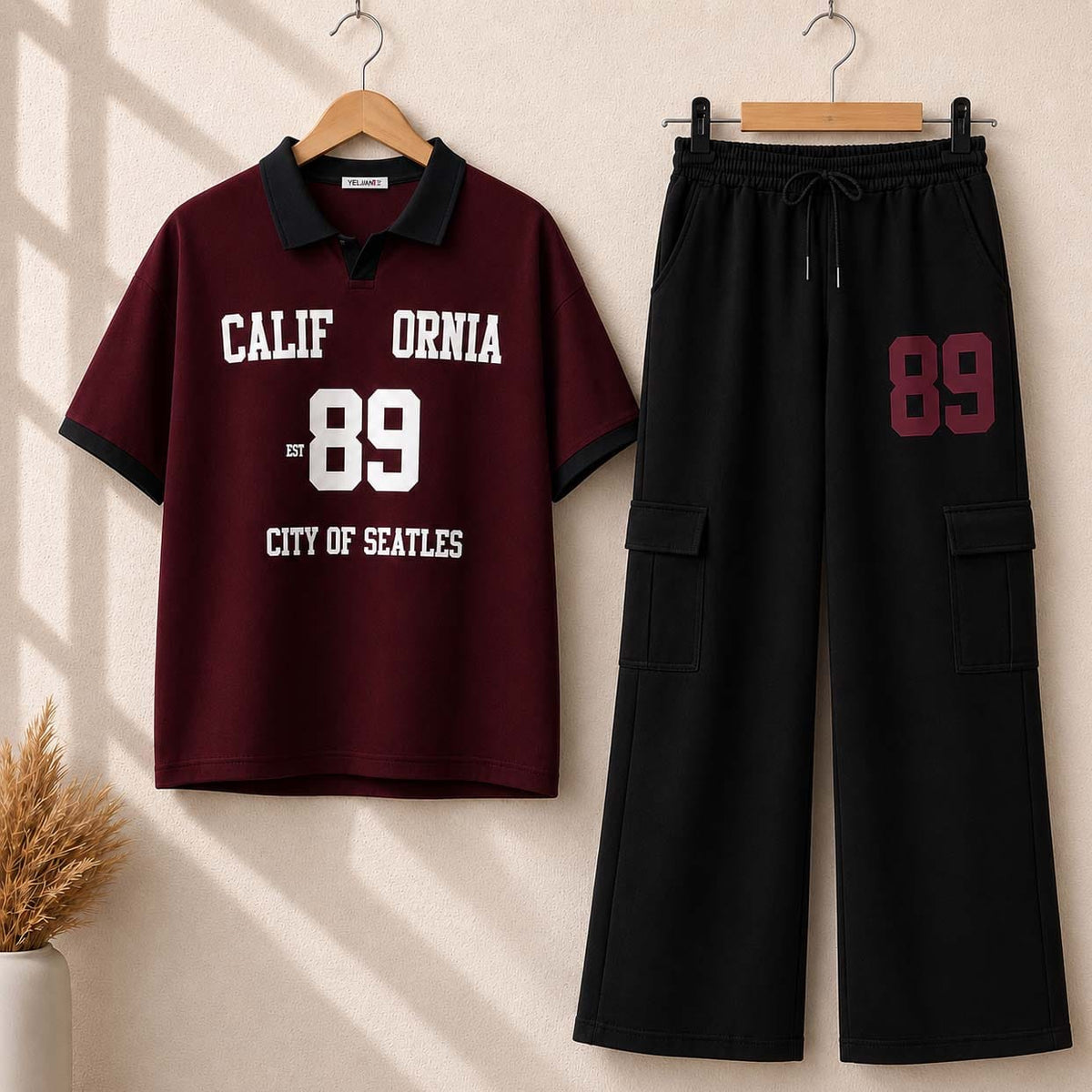 California 89 Winter Co Ord Set – Red