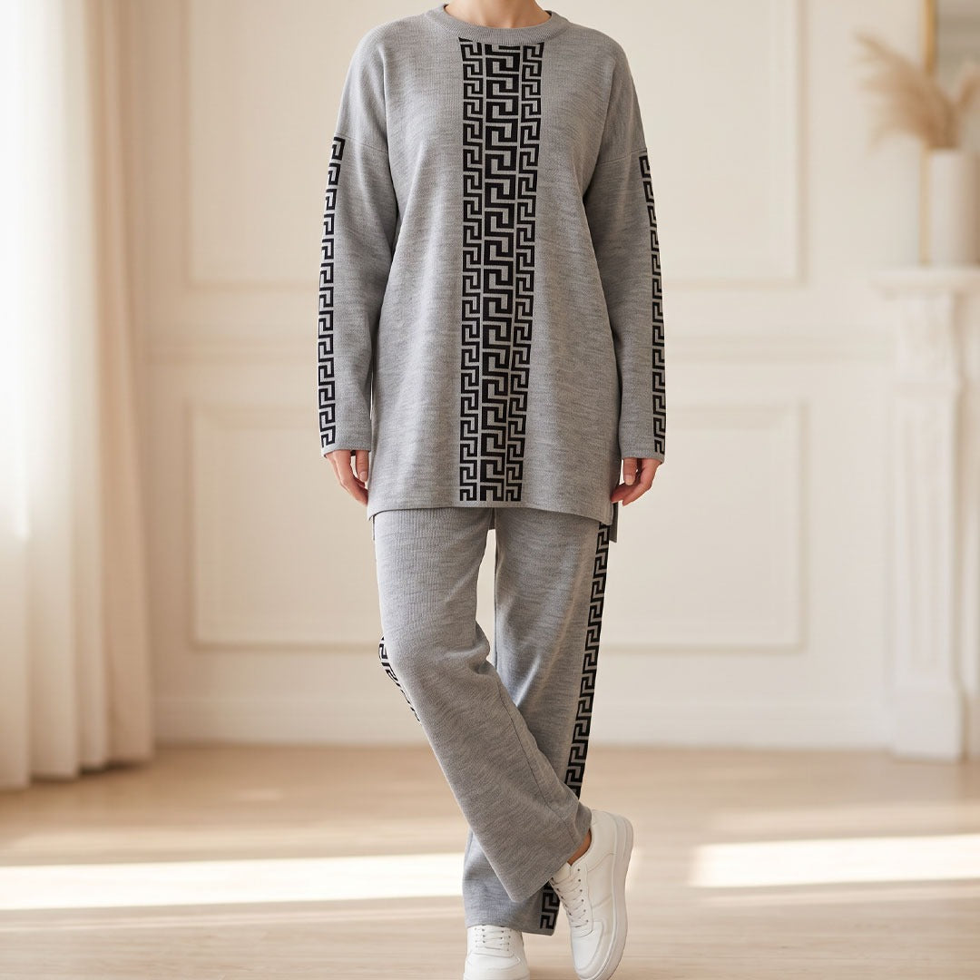 Monochrome Patchwork Co-Ord Set