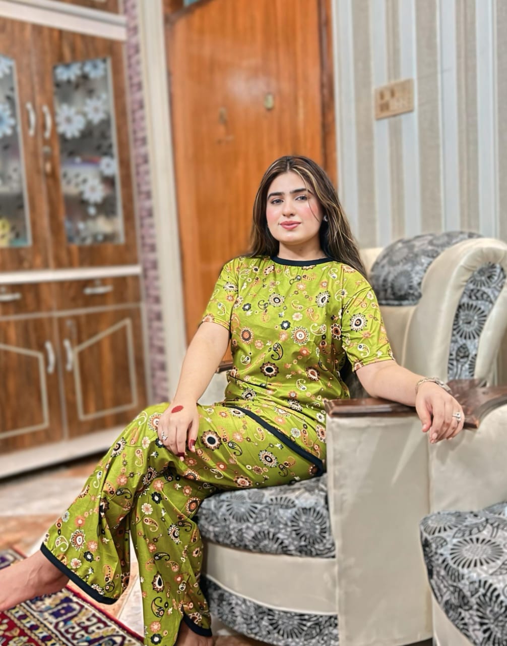 VINTAGE VINE PRINTED SHIRT AND TROUSER