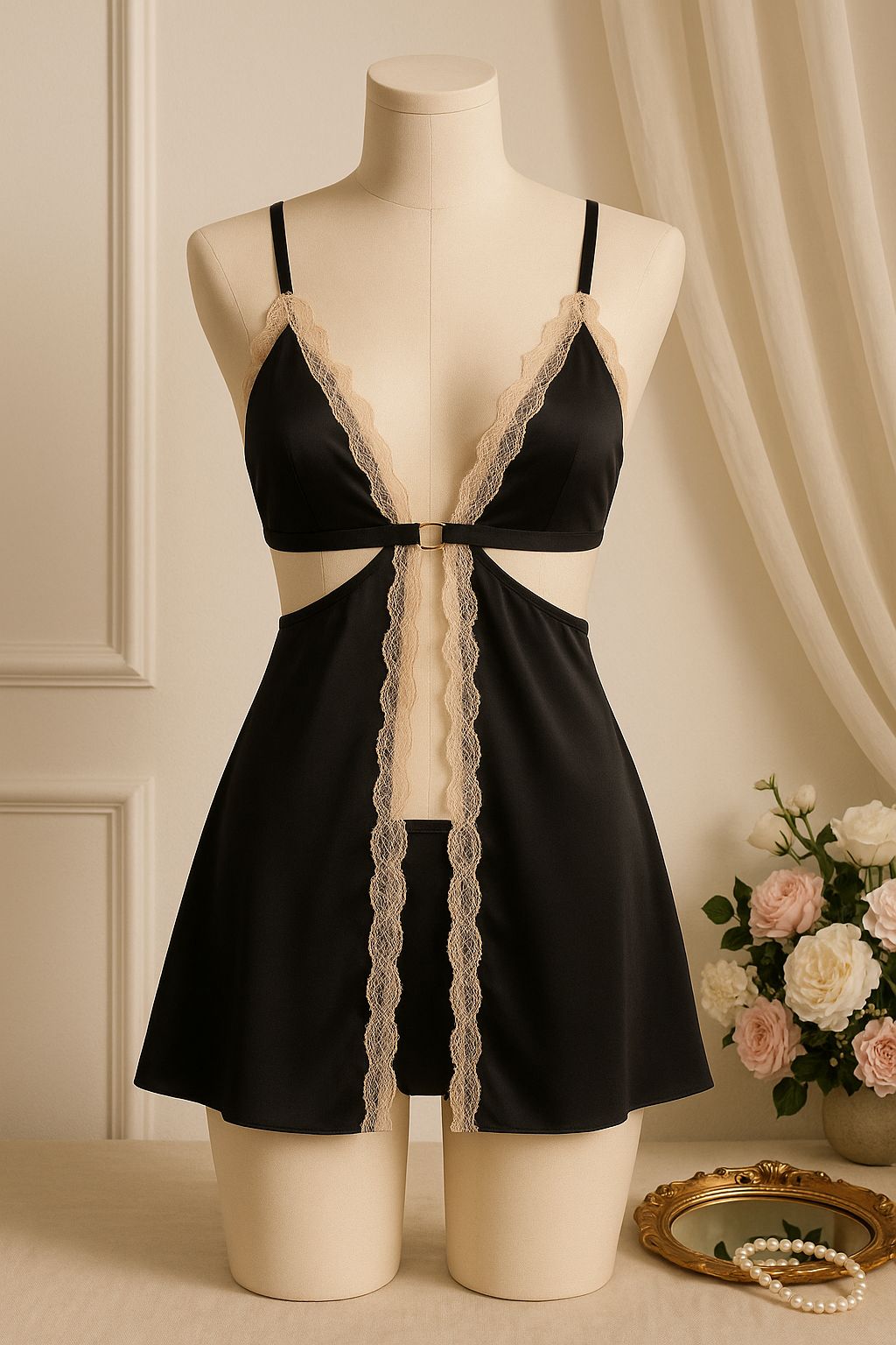 BLUSHING BRIDE NIGHTY 2 PIECES