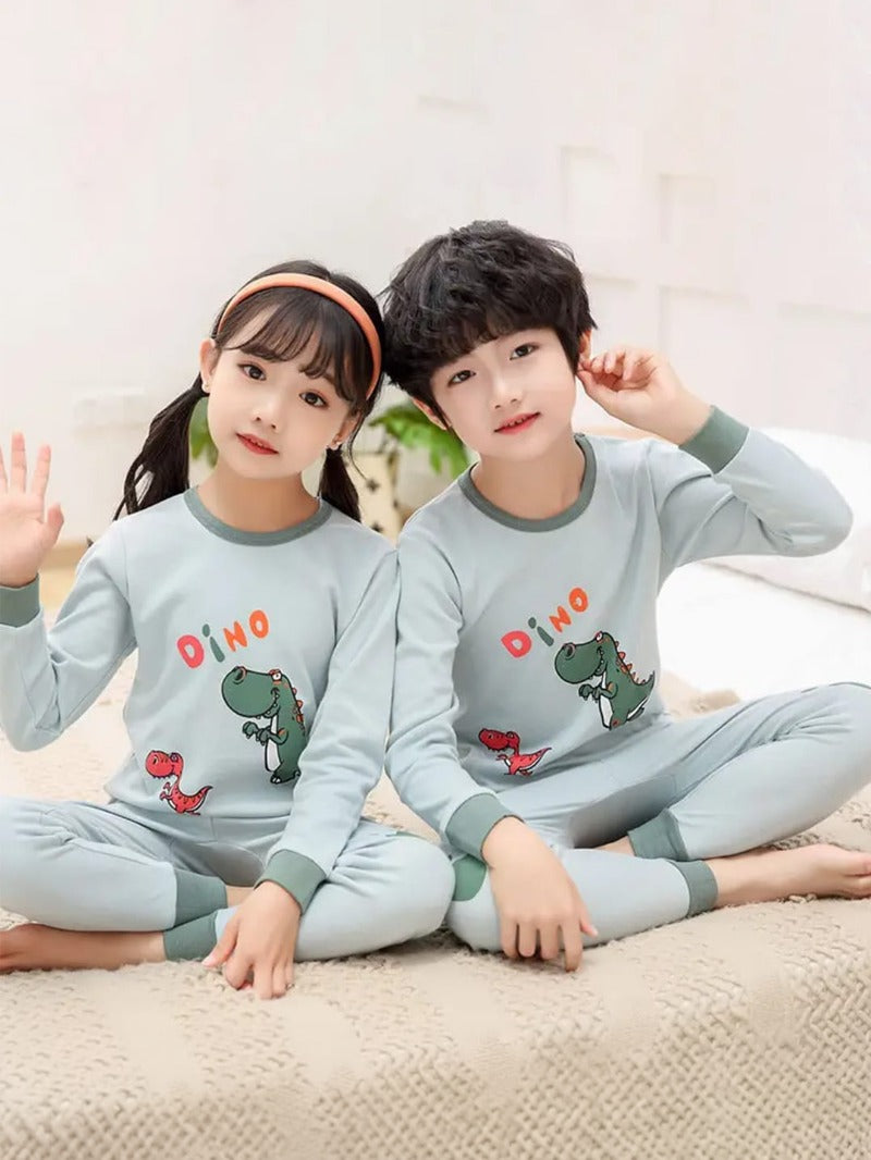 Dino Print Night Suit Set