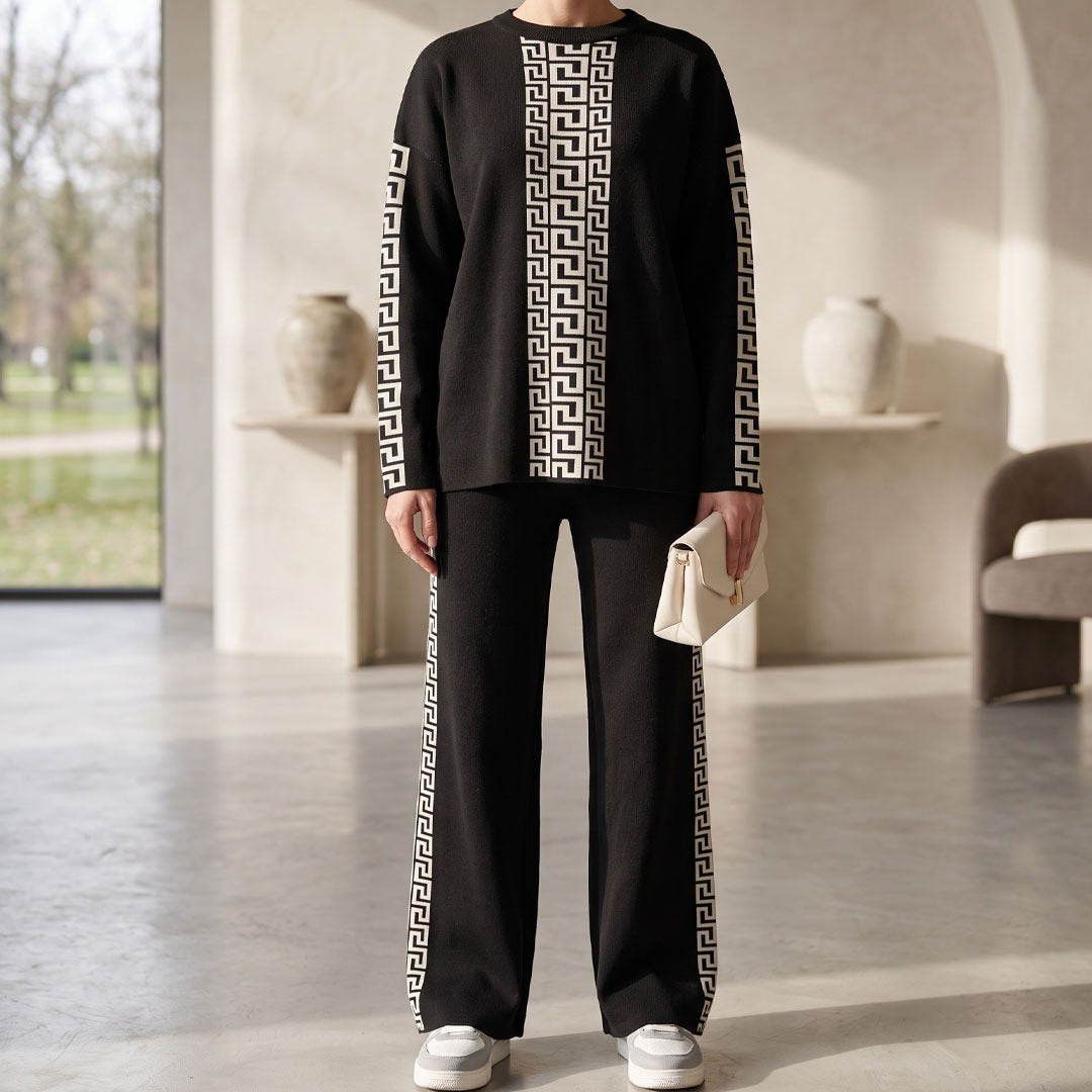 Greek Key Print Co-Ord Set