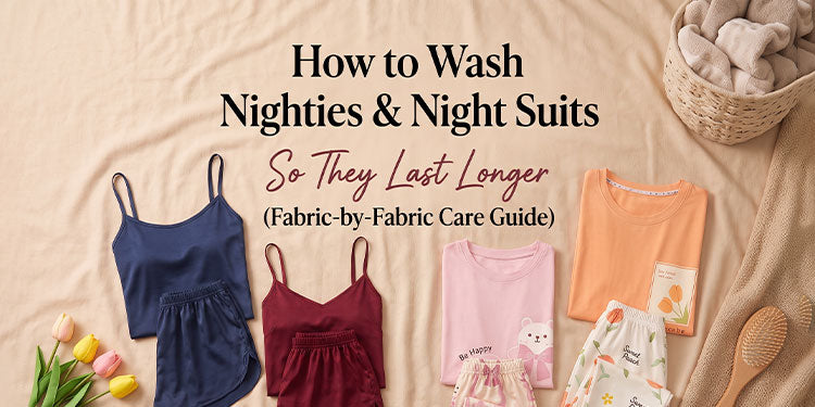 How to Wash Nighties & Night Suits So They Last Longer (Fabric-by-Fabric Care Guide)