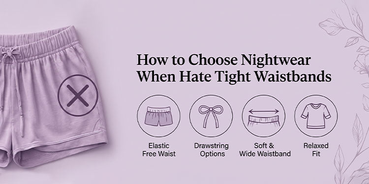 Hate waistbands that dig in? Learn which waistband types, rises and nightwear styles feel gentle at the waist, and what to check before you order.