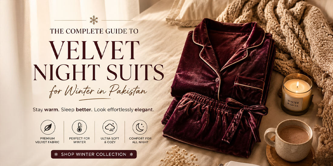 The Complete Guide to Velvet Night Suits for Winter in Pakistan