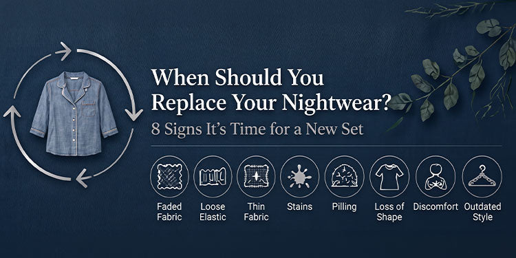 Not sure when to replace nightwear? Look for these 8 signs, from stretched elastic and thinning fabric to pilling, fading and fit that has changed.