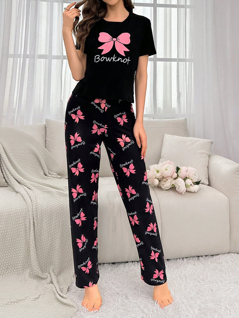 BLACK BOWKNOT