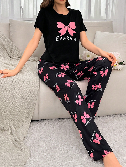 BLACK BOWKNOT
