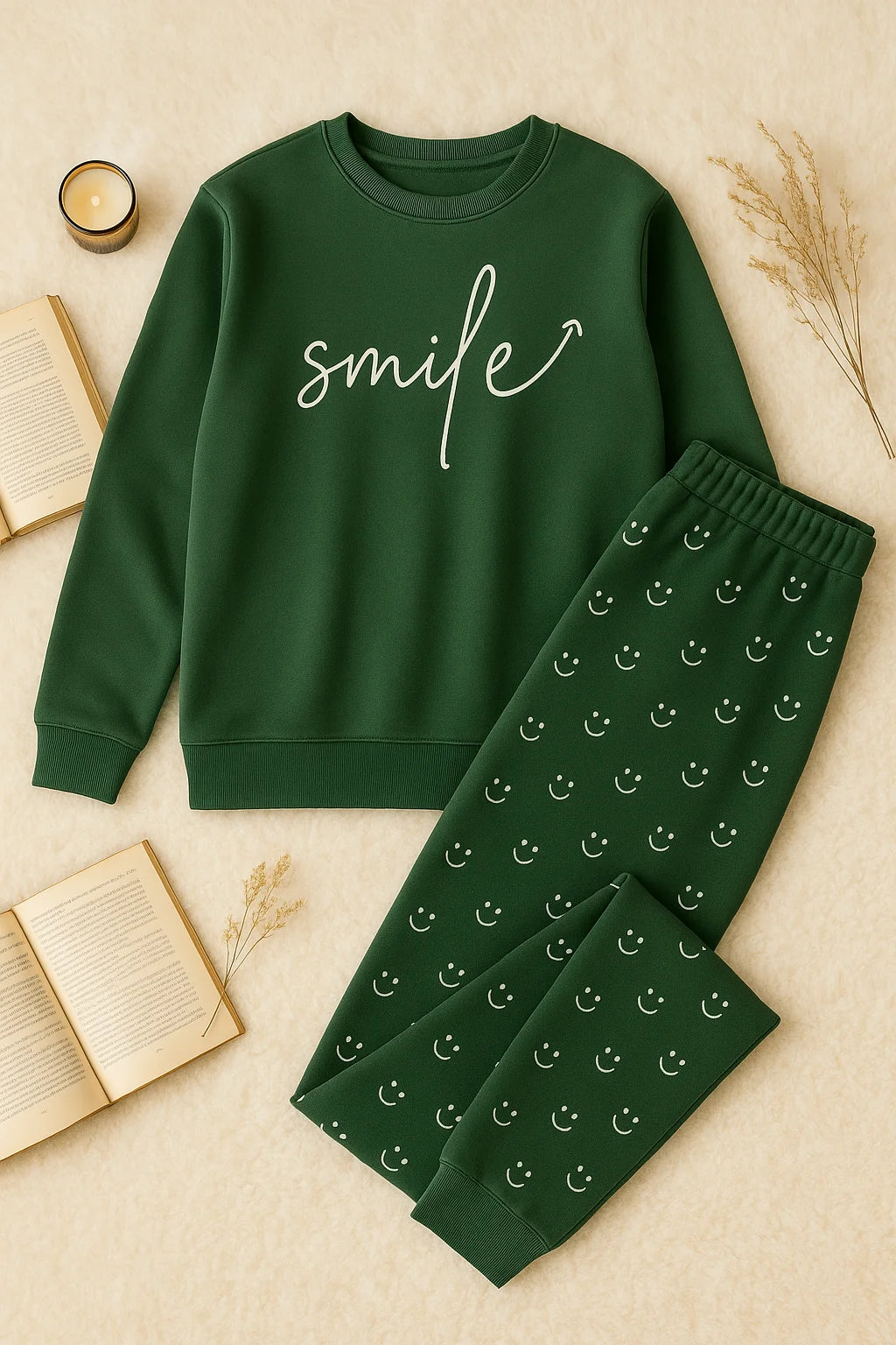 Winter Happy Mood Co-Ord Set Night Suit