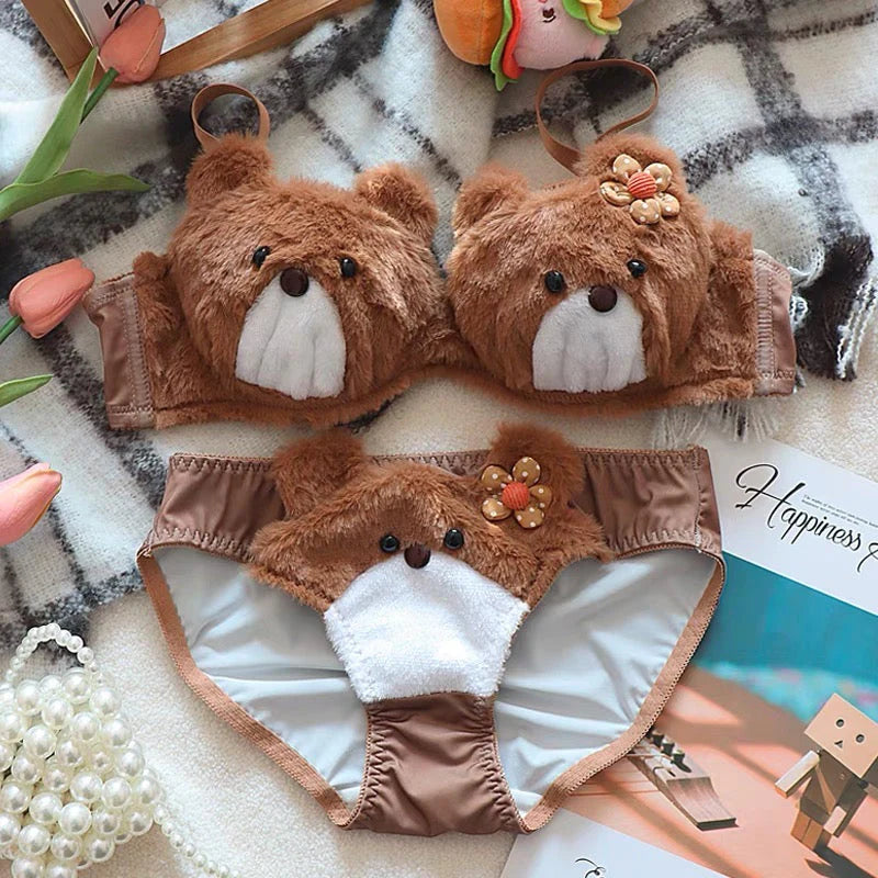Teddy Bear Cuddle Set Chocolate