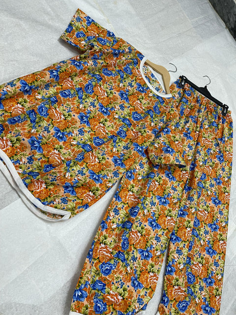 FLORA FIESTA PRINTED SHIRT AND TROUSER