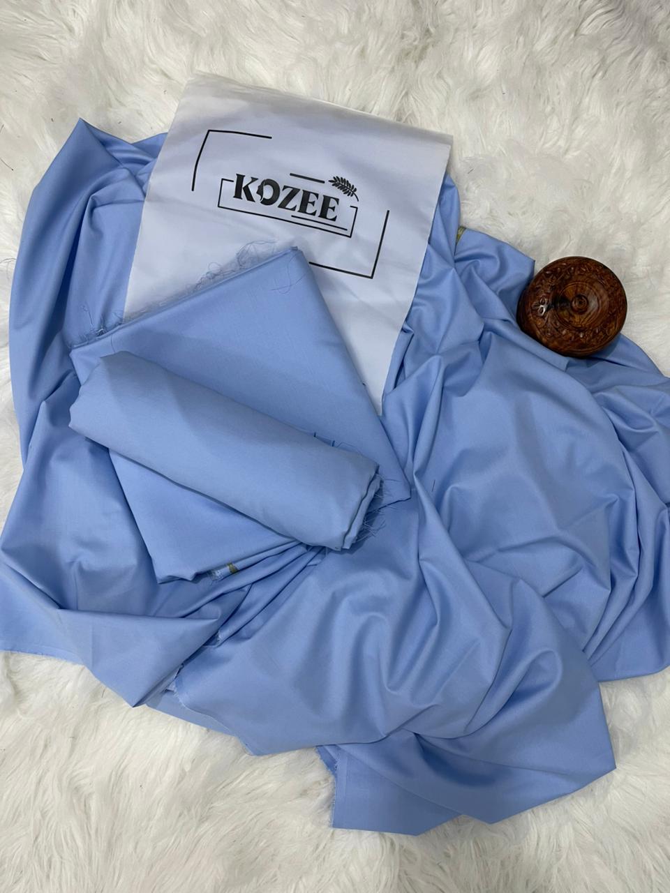 Sky Blue - Zauq - Men's Unstitched Luxury Wash & Wear Fabric