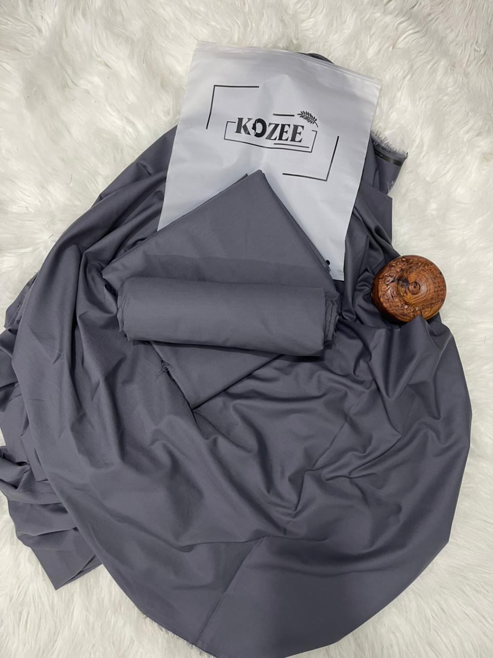 Dark Gray - Zauq - Men's Unstitched Luxury Wash & Wear Fabric